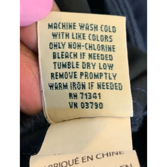 NWT L.L. Bean Men's Cargo Shorts Navy Blue Sz 12 Reg Preppy Golf Vacation Casual - Picture 14 of 14